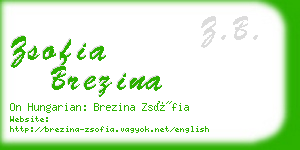 zsofia brezina business card